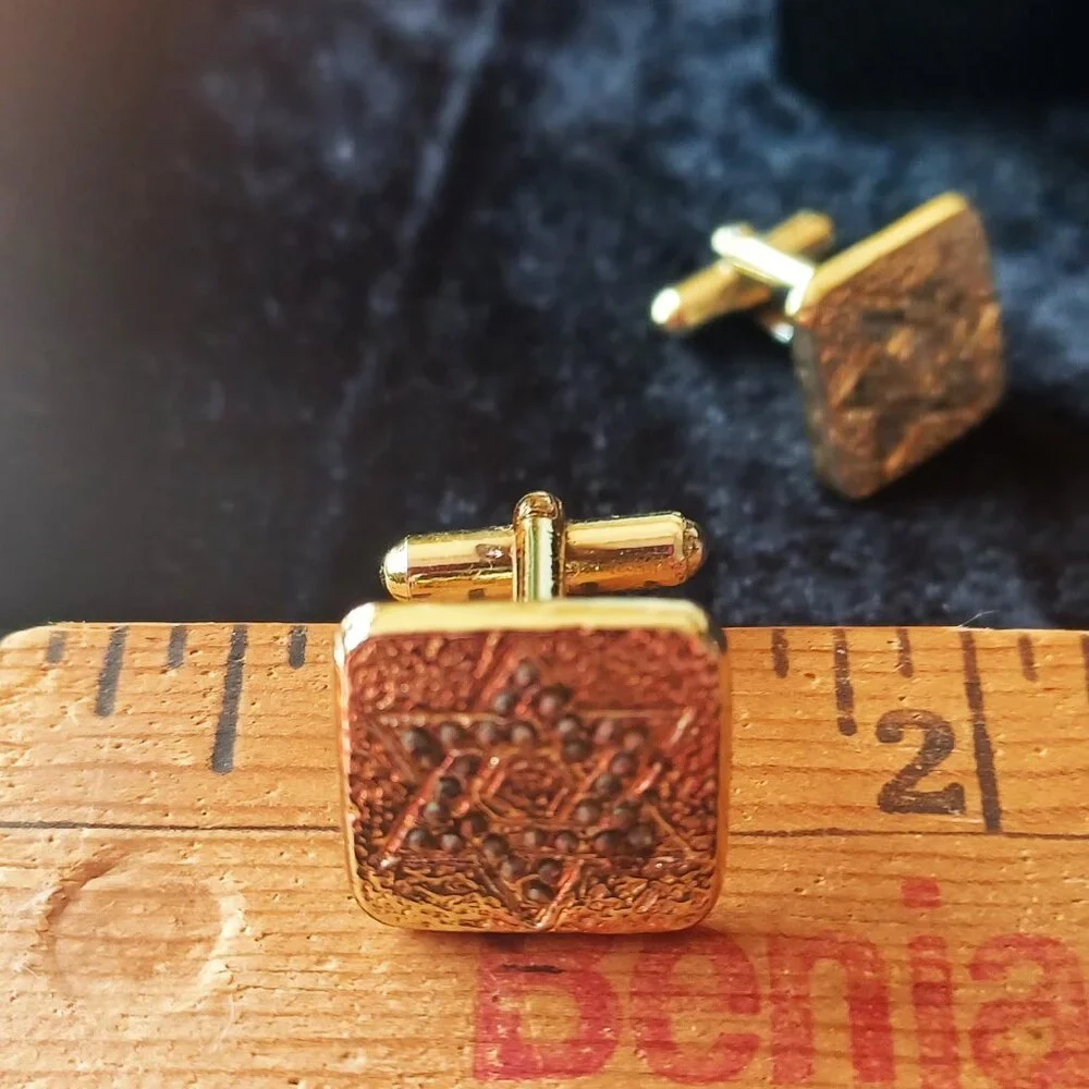 Vintage Marcasite Freemason Star Cufflinks